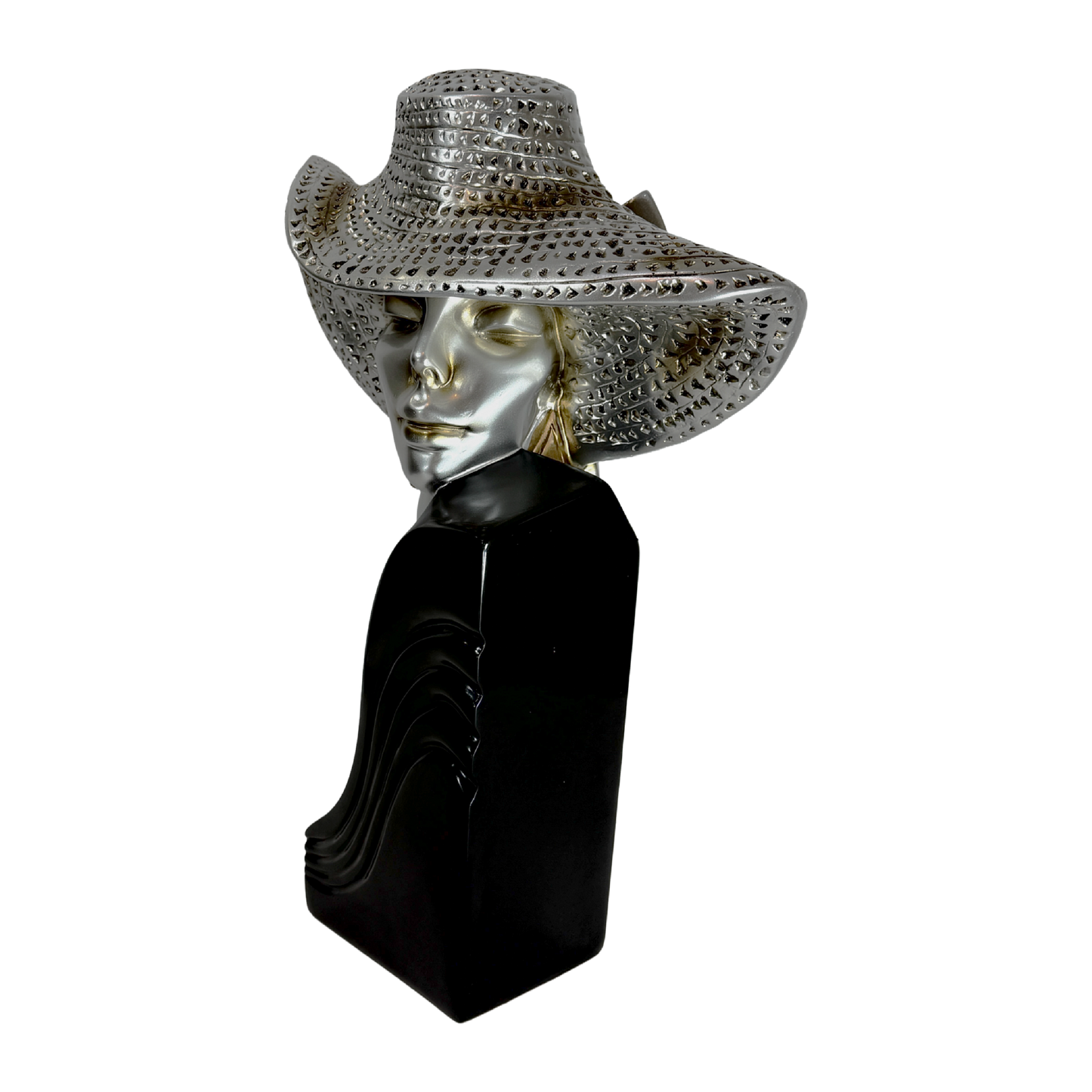 “The Gilded Hat”: A fusion of bold artistry and refined elegance.