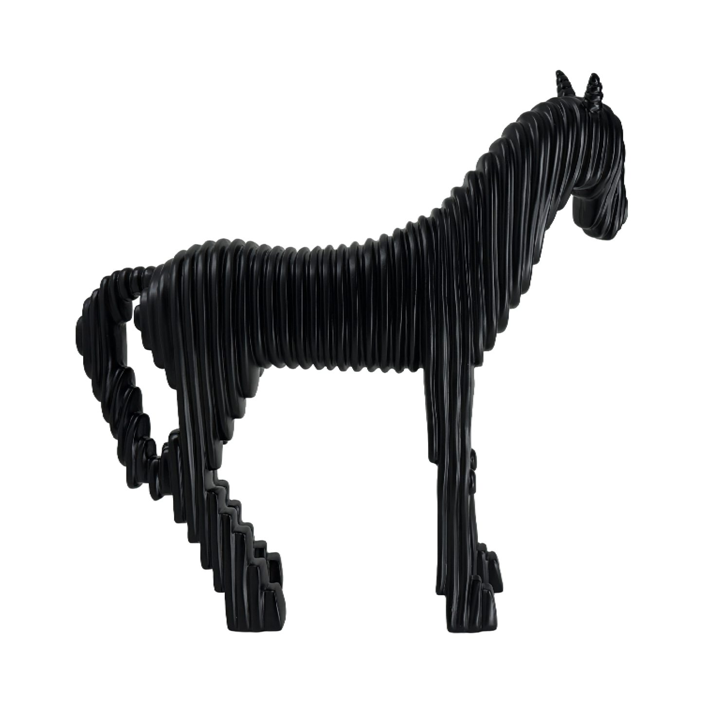 The Abstract Stallion: Strength sculpted in motion.