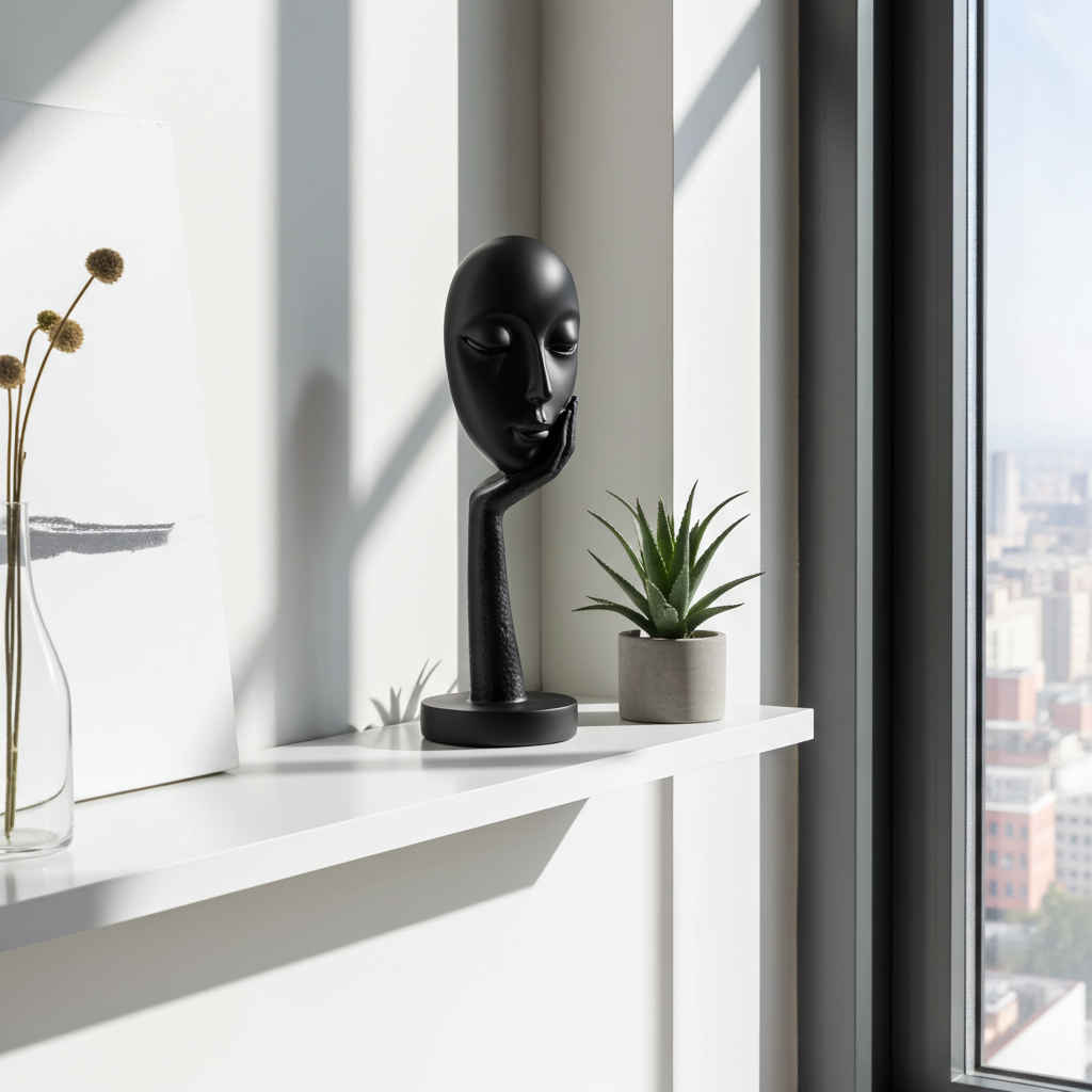 Silent Reflection – Where Stillness Speaks Louder Than Words | Modern Minimalist Wall Art Print for Living Room, Bedroom, Office & Serene Home Decor