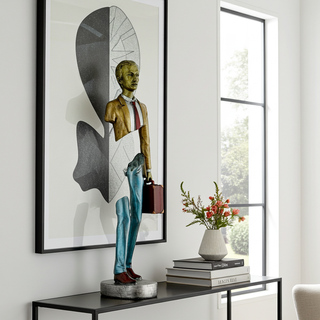 The Visionary – Art That Moves with Ambition | Modern Luxury Wall Art Print for Living Room, Office, Studio & Contemporary Home Decor