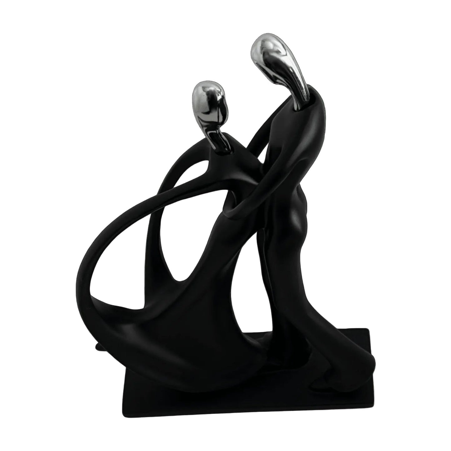 Modern Black Abstract Sculpture – Luxury Table Decor Accent