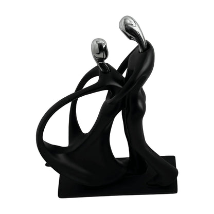 Modern Black Abstract Sculpture – Luxury Table Decor Accent