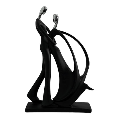 Modern Black Abstract Sculpture – Luxury Table Decor Accent
