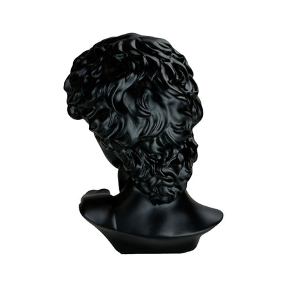 The Modern David in Black – Classical Renaissance Sculpture Reimagined in Contemporary Monochrome | Luxury Modern Wall Art Print for Living Room, Bedroom, Office & Gallery Decor