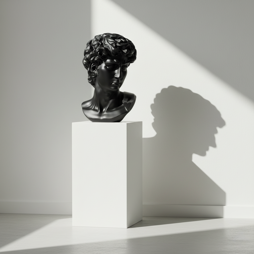 The Modern David: Classic art, reimagined in black.