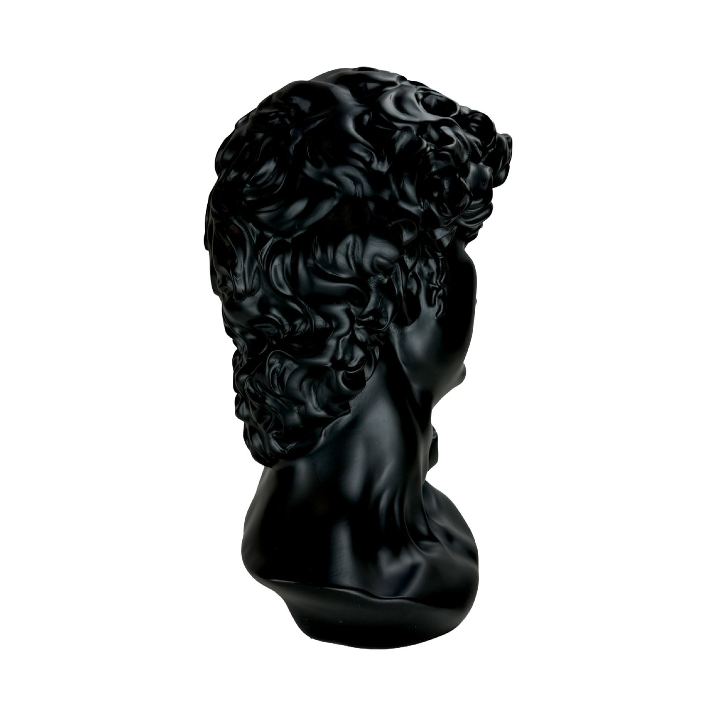 The Modern David in Black – Classical Renaissance Sculpture Reimagined in Contemporary Monochrome | Luxury Modern Wall Art Print for Living Room, Bedroom, Office & Gallery Decor