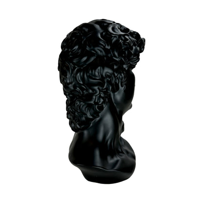 The Modern David in Black – Classical Renaissance Sculpture Reimagined in Contemporary Monochrome | Luxury Modern Wall Art Print for Living Room, Bedroom, Office & Gallery Decor
