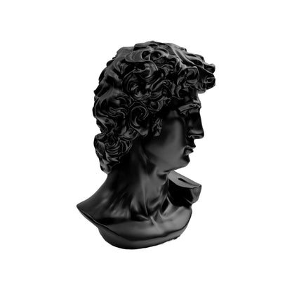 The Modern David in Black – Classical Renaissance Sculpture Reimagined in Contemporary Monochrome | Luxury Modern Wall Art Print for Living Room, Bedroom, Office & Gallery Decor