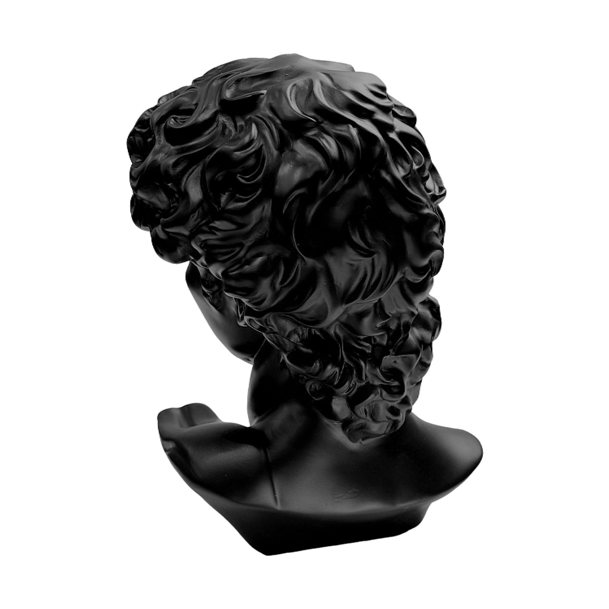 The Modern David in Black – Classical Renaissance Sculpture Reimagined in Contemporary Monochrome | Luxury Modern Wall Art Print for Living Room, Bedroom, Office & Gallery Decor