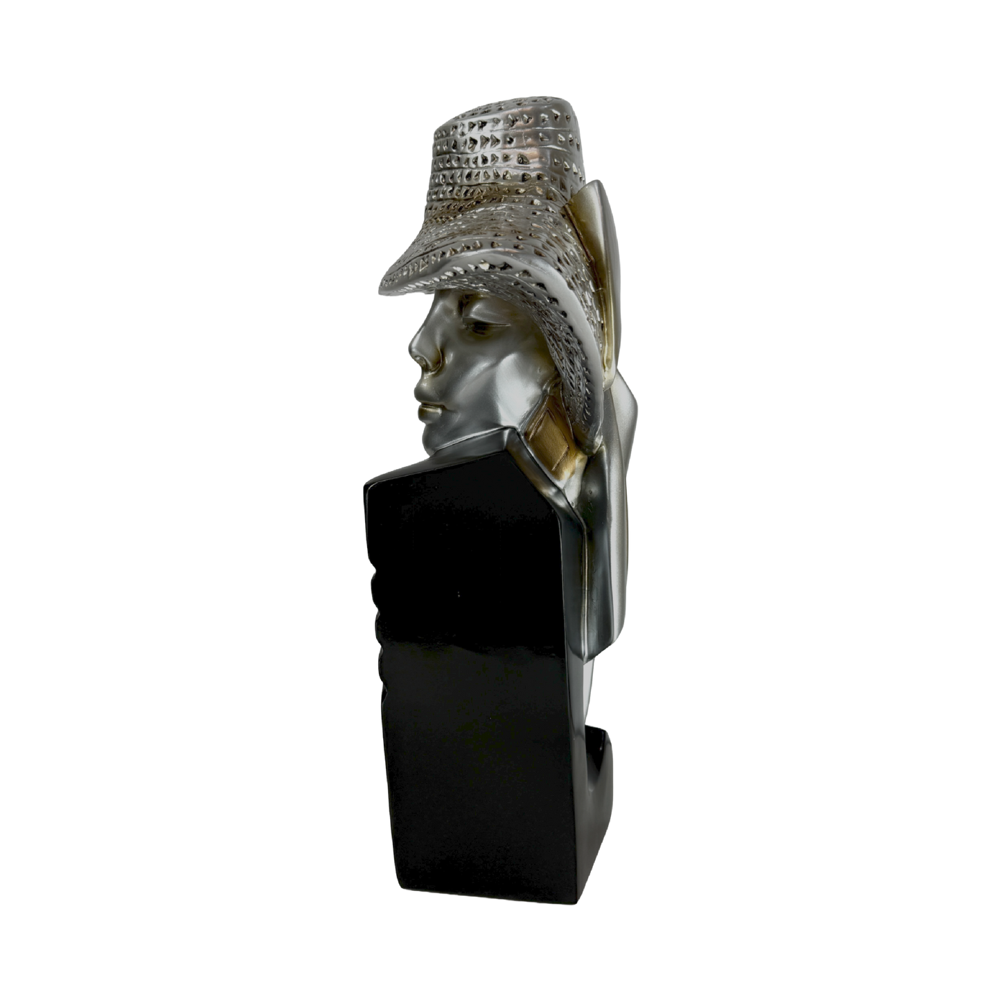 “The Gilded Hat”: A fusion of bold artistry and refined elegance.