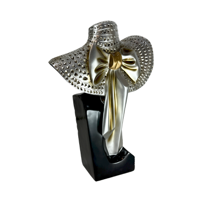 “The Gilded Hat”: A fusion of bold artistry and refined elegance.