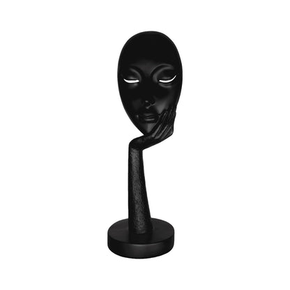Silent Muse Sculpture – Modern Black Statement Decor