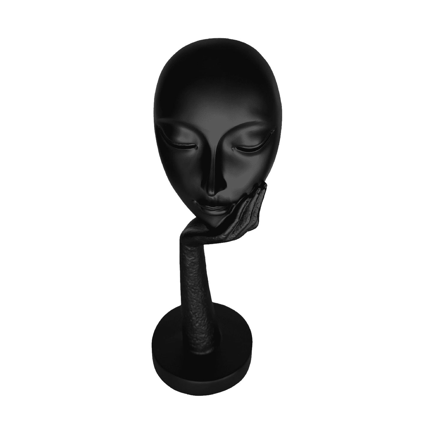 Silent Muse Sculpture – Modern Black Statement Decor