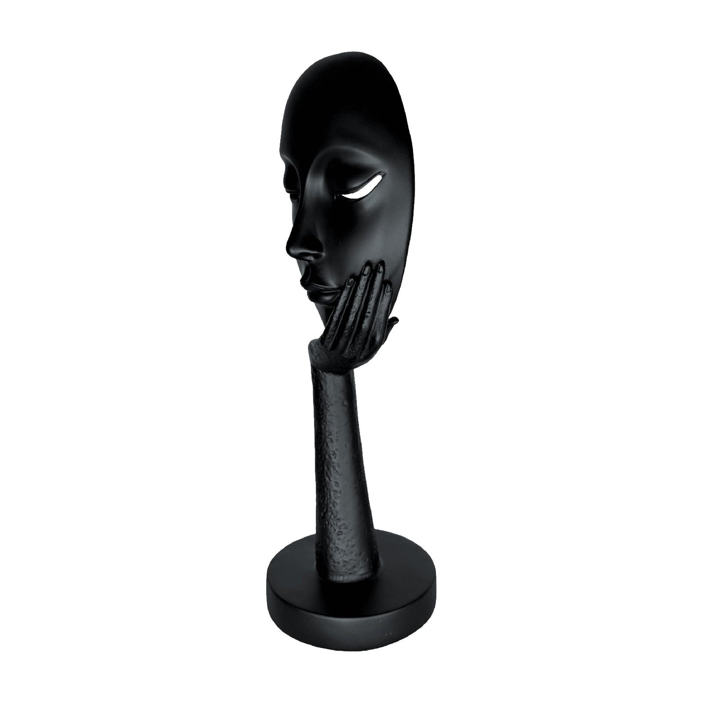 Silent Muse Sculpture – Modern Black Statement Decor