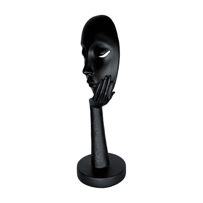 Silent Muse Sculpture – Modern Black Statement Decor