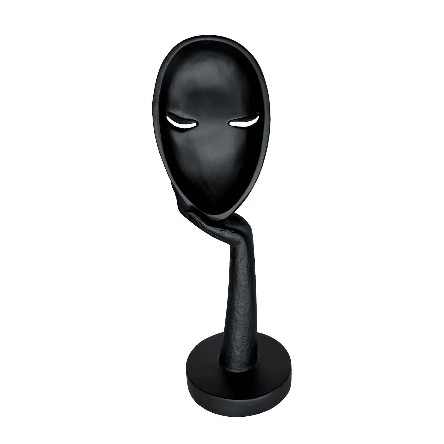 Silent Muse Sculpture – Modern Black Statement Decor