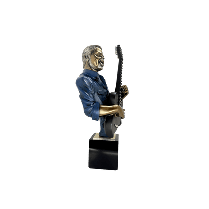Musician Guitarist Tabletop Bust Statue