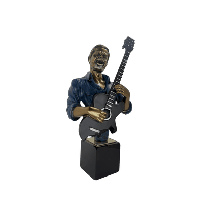 Musician Guitarist Tabletop Bust Statue