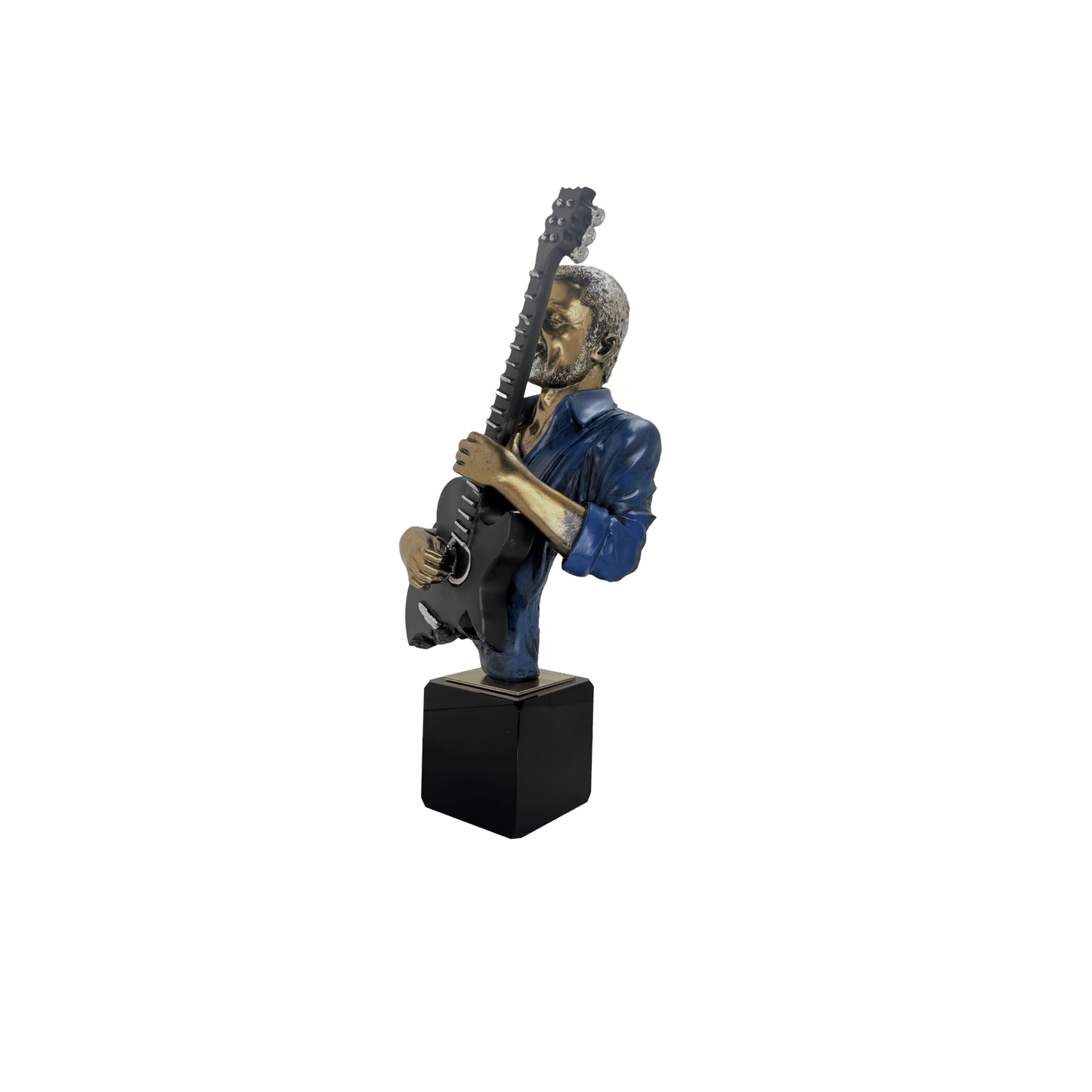 Musician Guitarist Tabletop Bust Statue