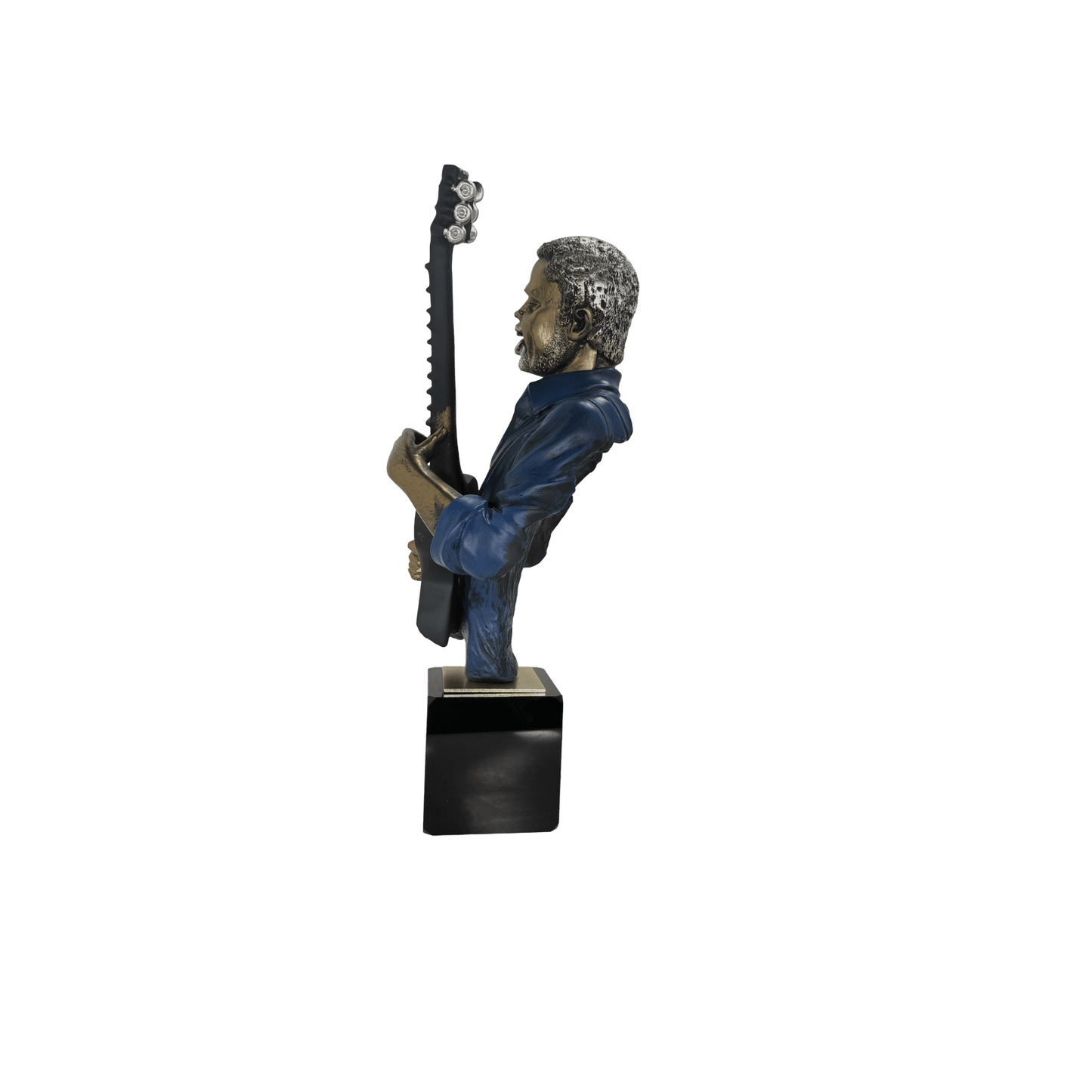 Musician Guitarist Tabletop Bust Statue