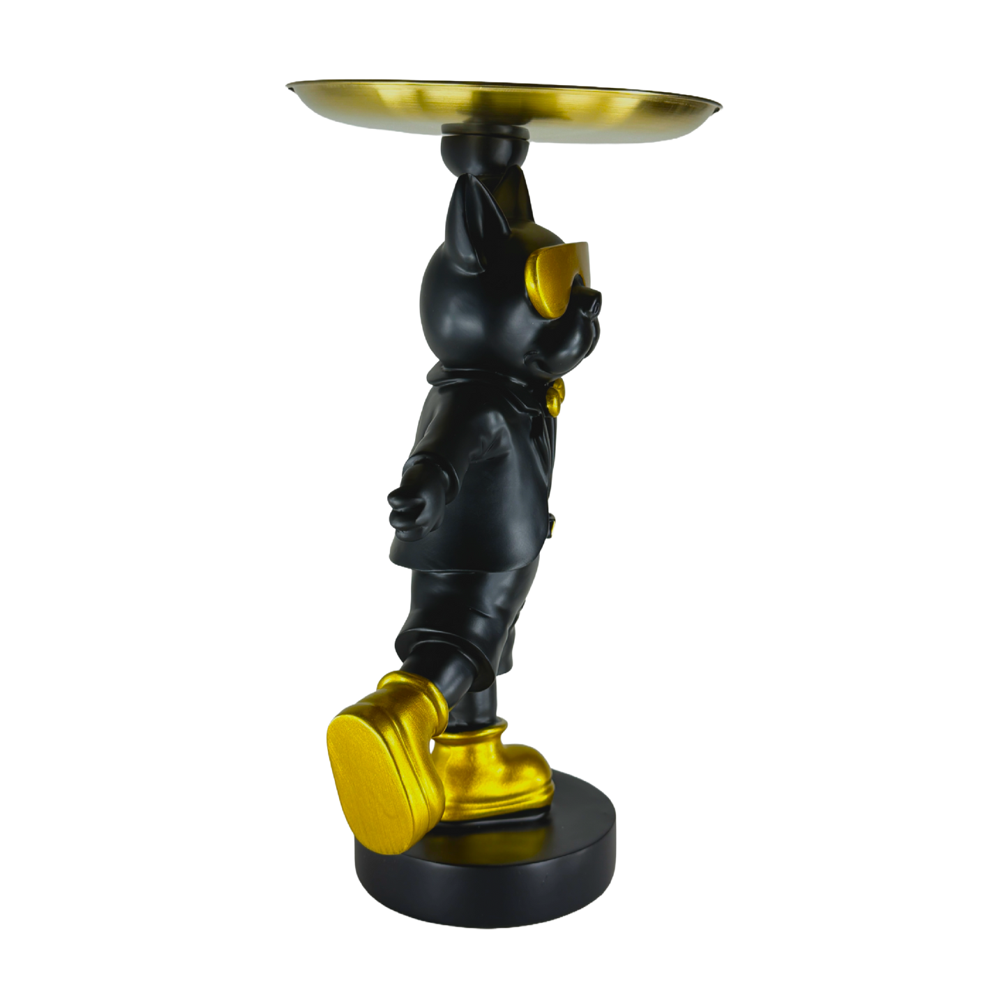 The Dapper Pup: Playful spirit, golden style.