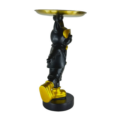 The Dapper Pup: Playful spirit, golden style.