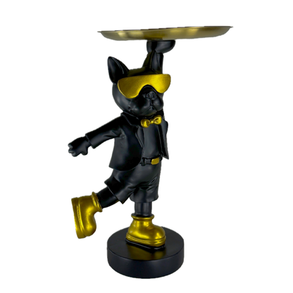 The Dapper Pup: Playful spirit, golden style.