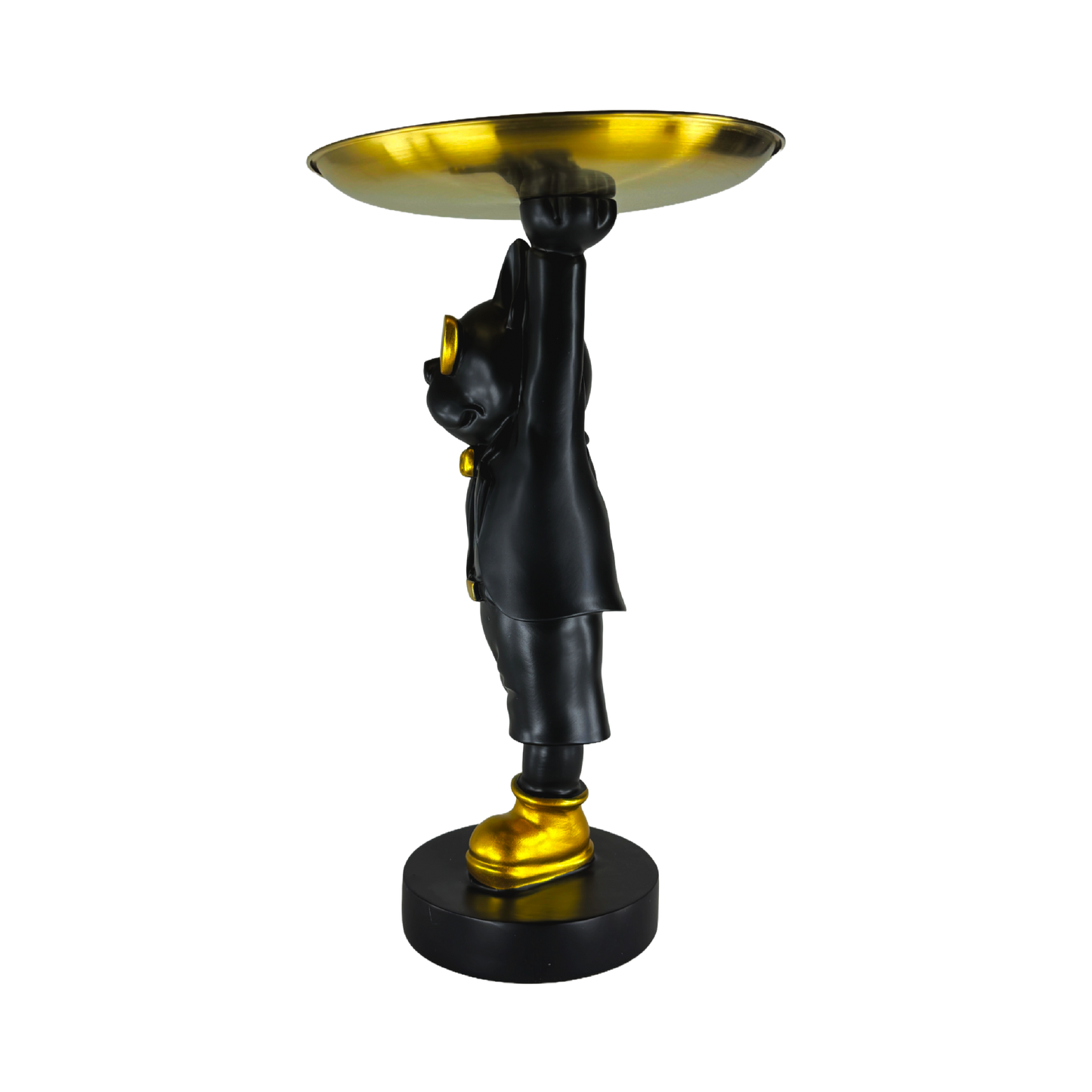 The Dapper Pup: Playful spirit, golden style.