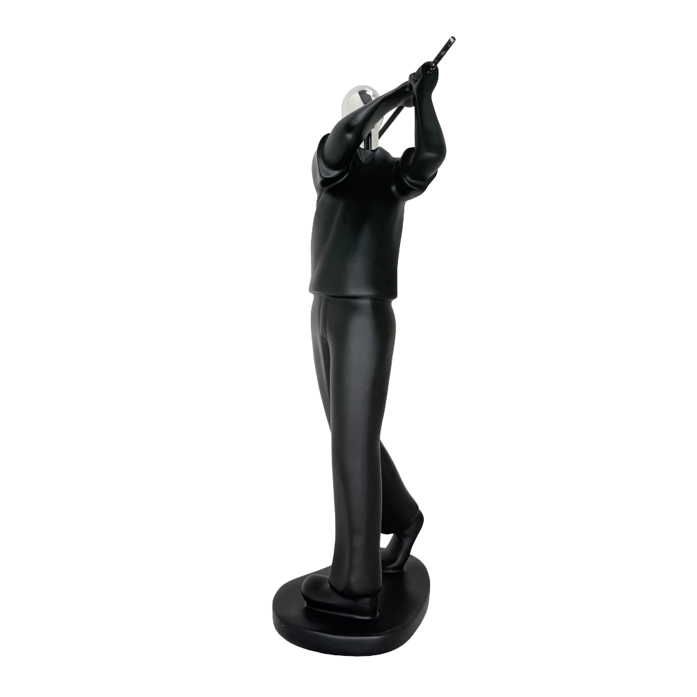 Modern Abstract Fragmented Golf Player 11-Inch Tabletop Figurine – Contemporary Resin Sports Statue for Home and Office Décor