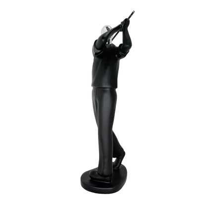 Modern Abstract Fragmented Golf Player 11-Inch Tabletop Figurine – Contemporary Resin Sports Statue for Home and Office Décor