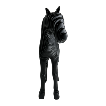 The Abstract Stallion: Strength sculpted in motion.