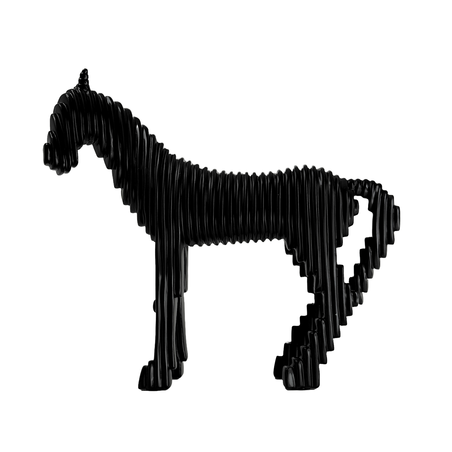 The Abstract Stallion: Strength sculpted in motion.