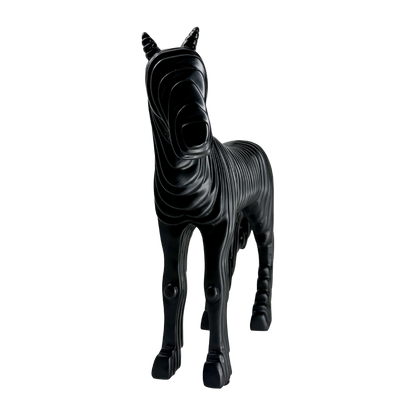 The Abstract Stallion: Strength sculpted in motion.