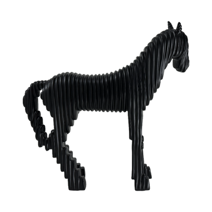 The Abstract Stallion: Strength sculpted in motion.