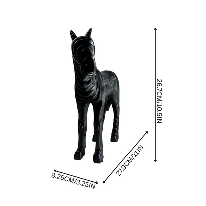 The Abstract Stallion: Strength sculpted in motion.