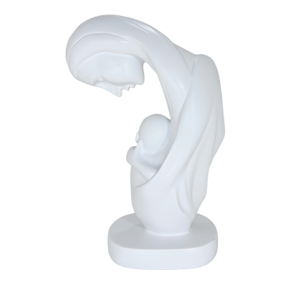 Modern Abstract Mother and Child Tabletop Sculpture – Contemporary Minimalist Parent-Child Statue for Family Home, Living Room, and Bedroom Decor