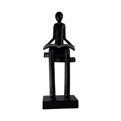 The Silent Reader: Lost in thought, found in pages.