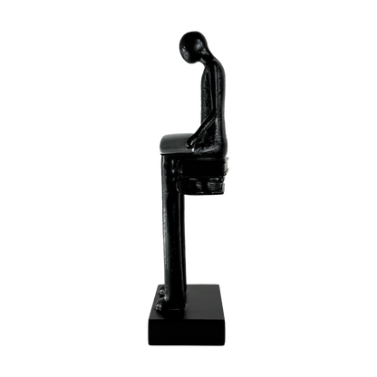 The Silent Reader: Lost in thought, found in pages.