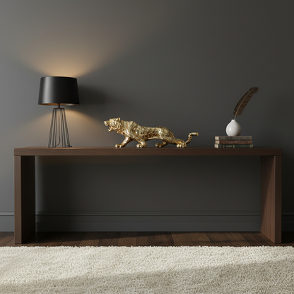 The Golden Majesty – Power Refined in Gold | Luxury Contemporary Wall Art Print for Living Room, Office, Gallery & High-End Home Decor