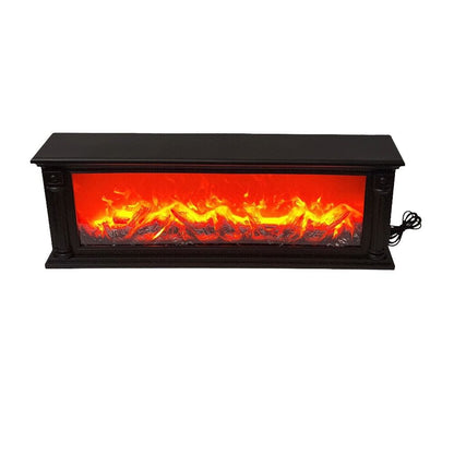 Decorative Electric LED Fireplace Mantel Sculpture – Realistic Ambient Hearth Glow for Modern Interiors