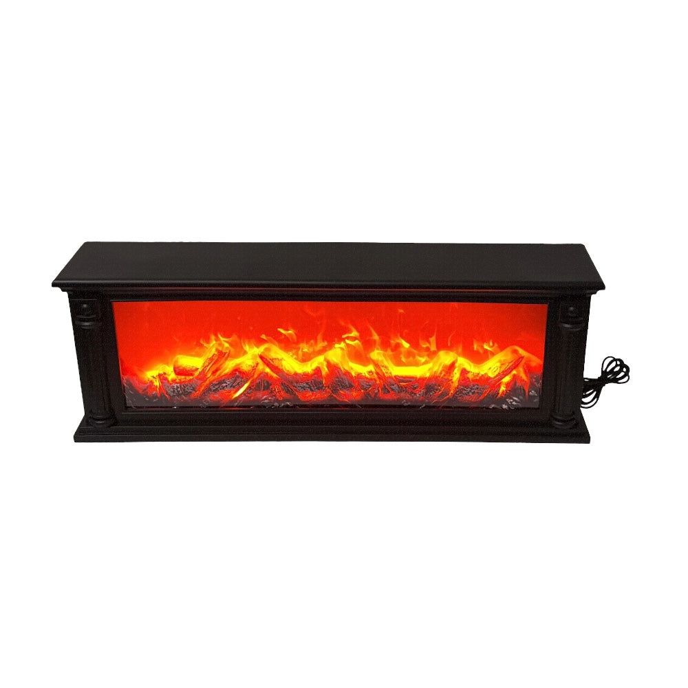 Decorative Electric LED Fireplace Mantel Sculpture – Realistic Ambient Hearth Glow for Modern Interiors