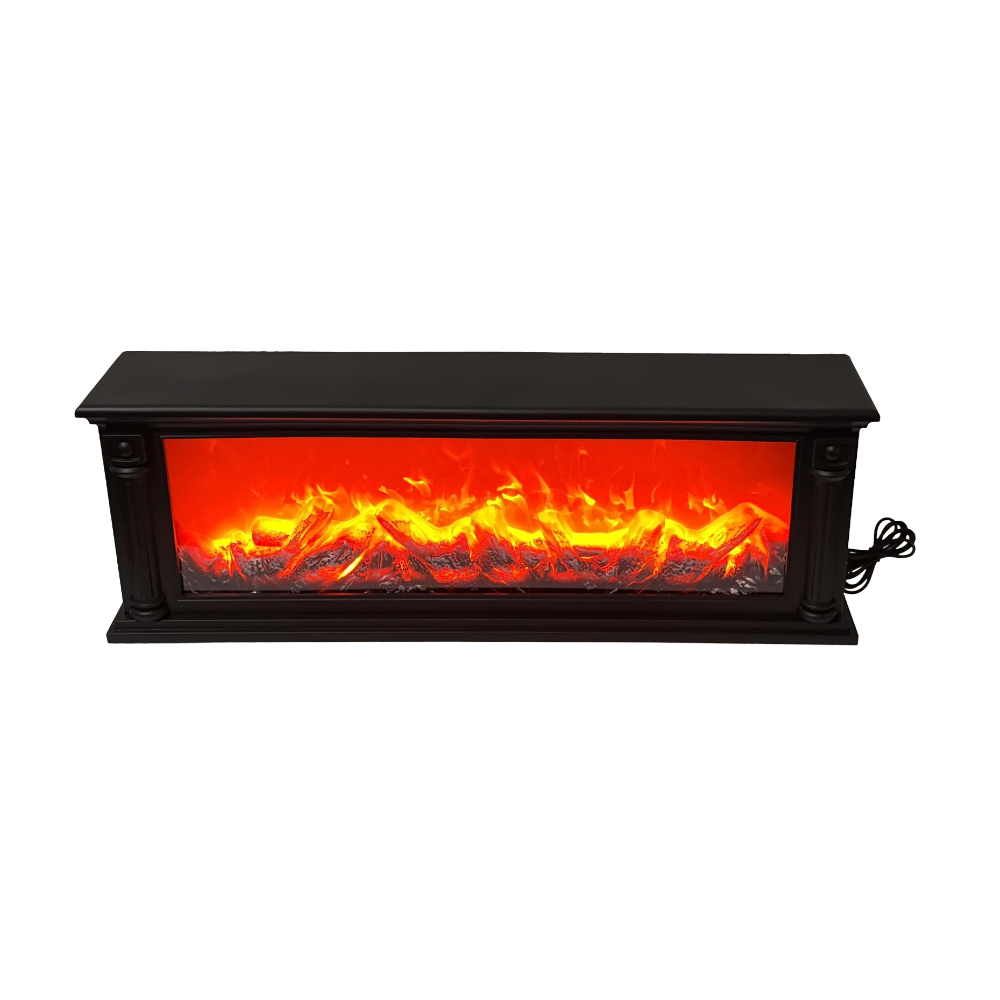 Decorative Electric LED Fireplace Mantel Sculpture – Realistic Ambient Hearth Glow for Modern Interiors