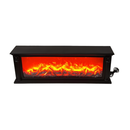 Decorative Electric LED Fireplace Mantel Sculpture – Realistic Ambient Hearth Glow for Modern Interiors