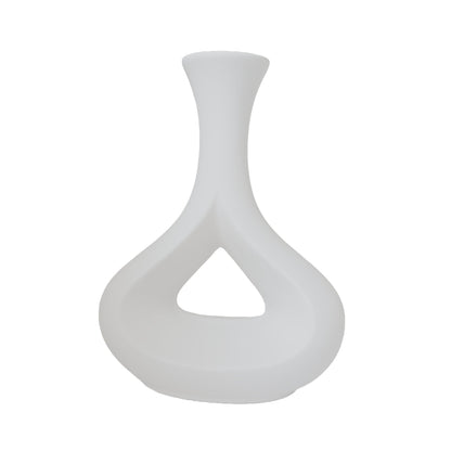 Minimalist Teardrop Ceramic Vase – Contemporary Matte Navy Decor