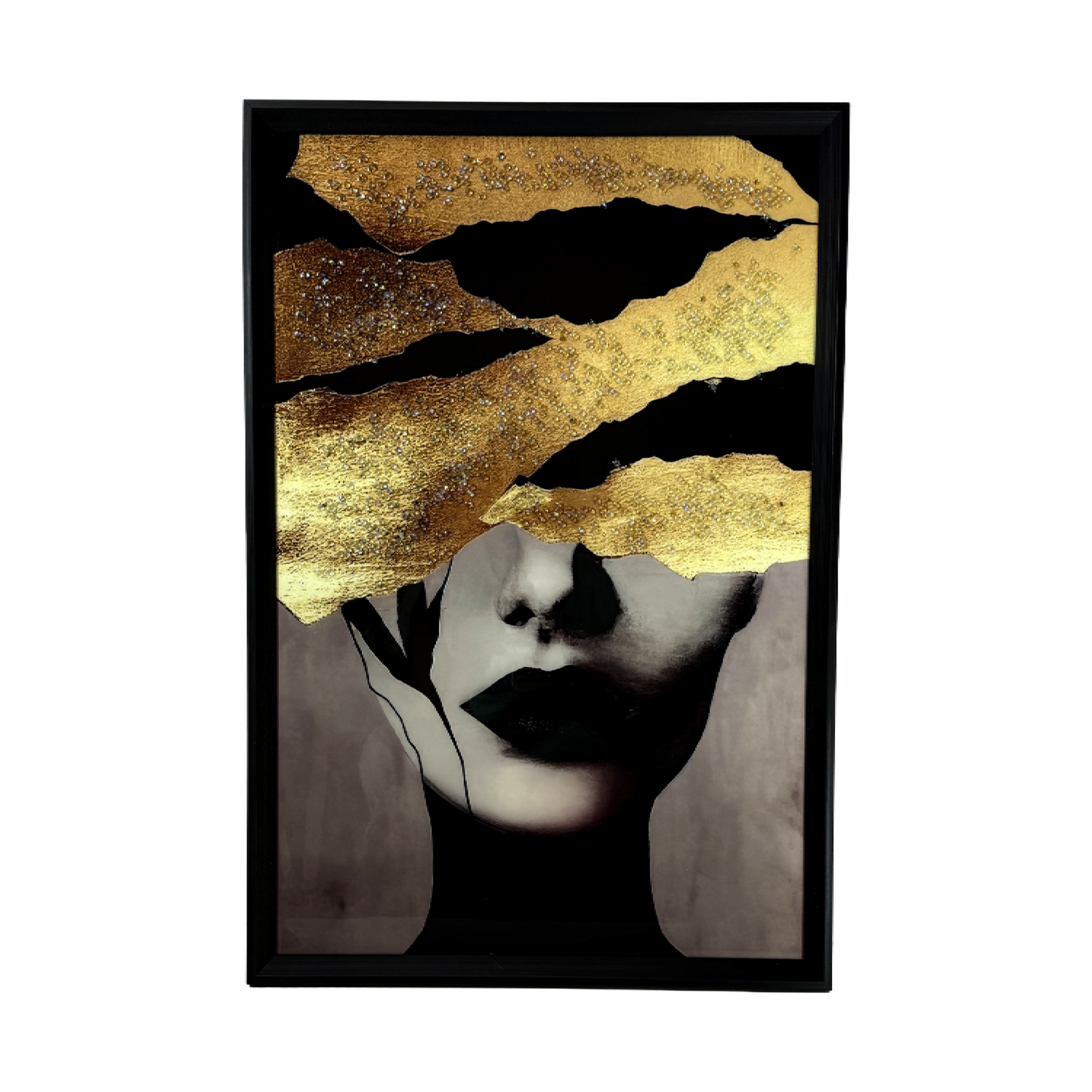 The Golden Veil: Mystery draped in elegance.