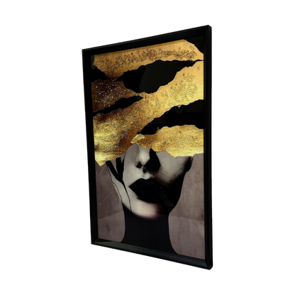 The Golden Veil: Mystery draped in elegance.