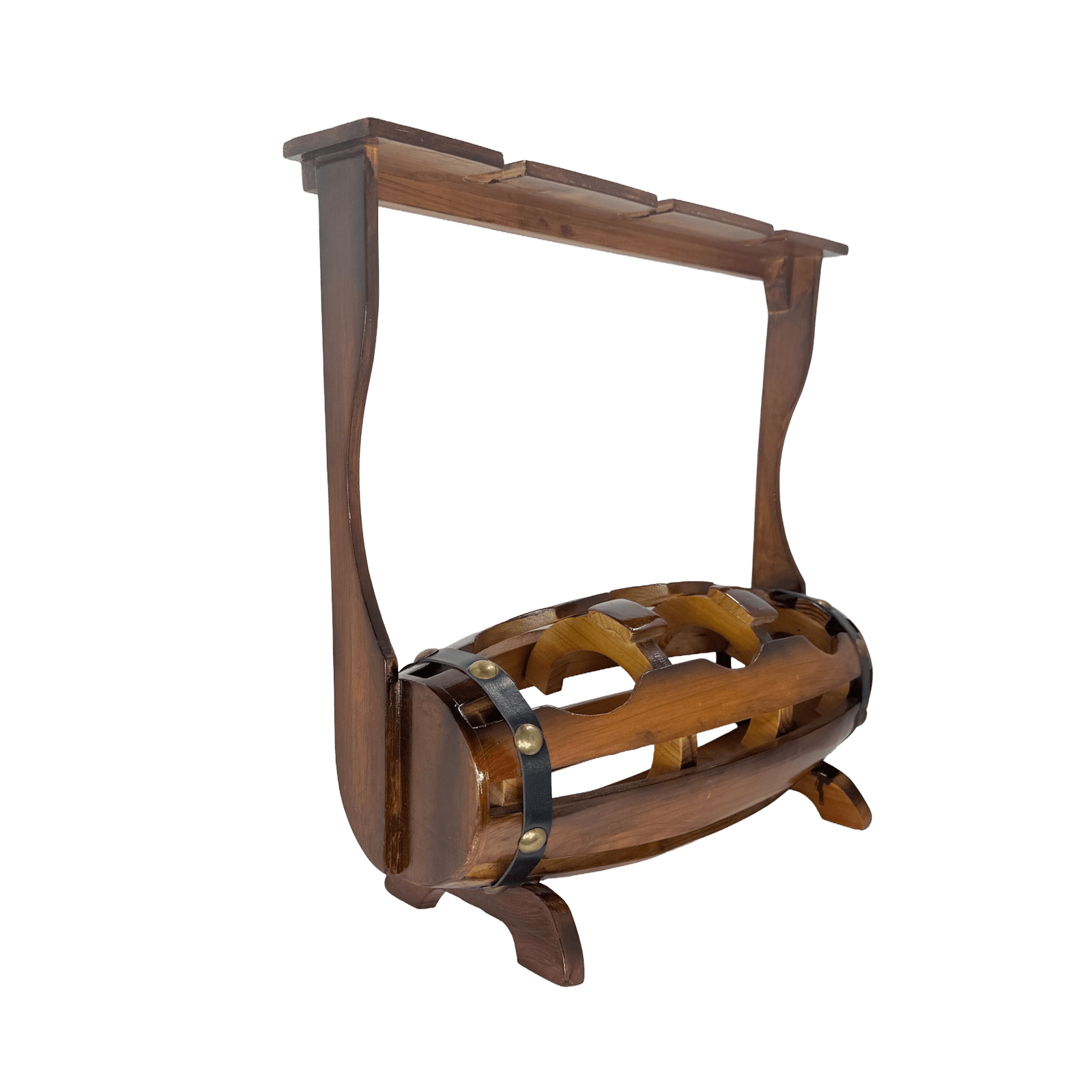Wooden wine rack