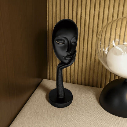 Silent Muse Sculpture – Modern Black Statement Decor