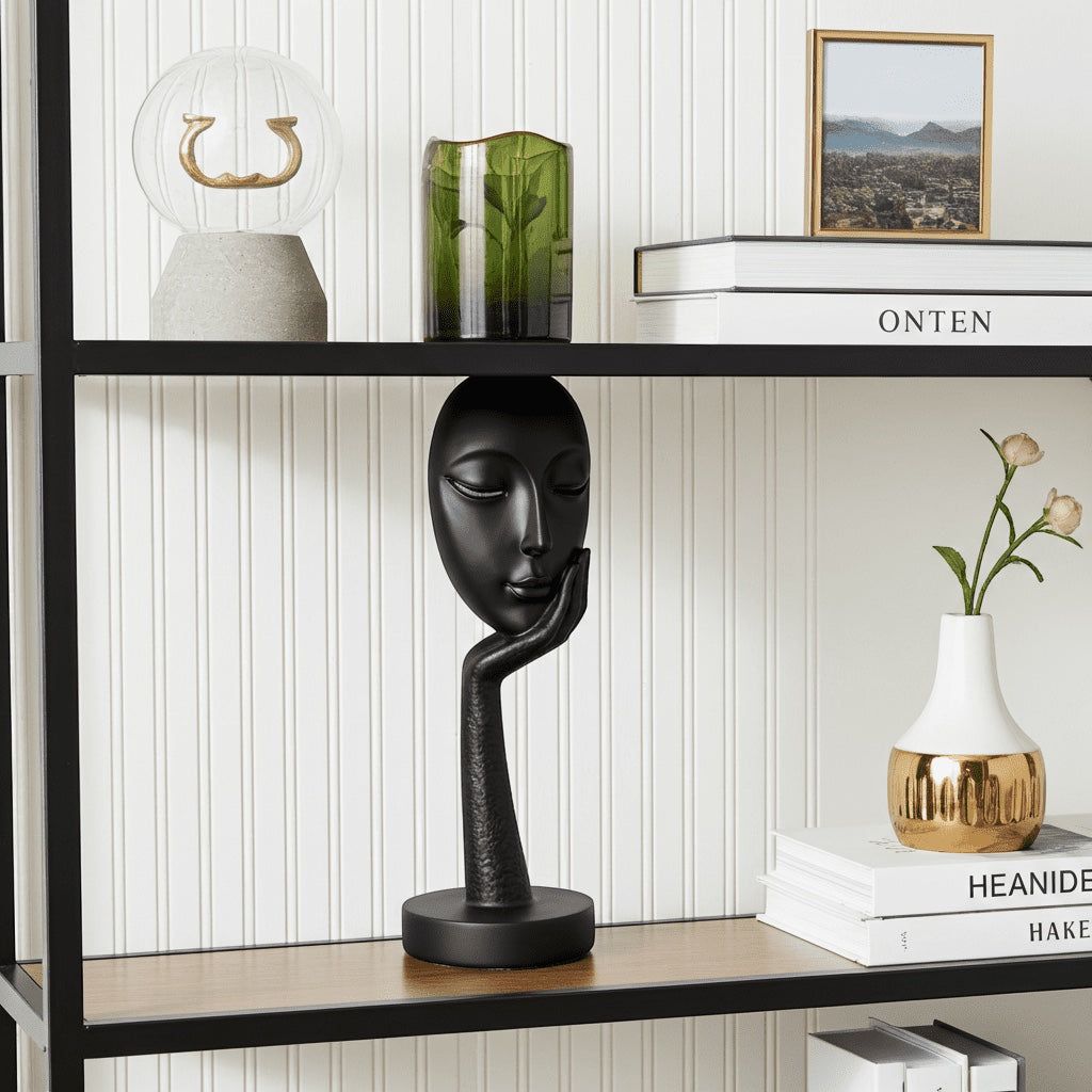 Silent Muse Sculpture – Modern Black Statement Decor