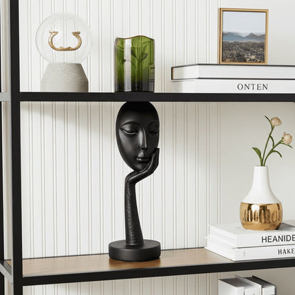 Silent Muse Sculpture – Modern Black Statement Decor